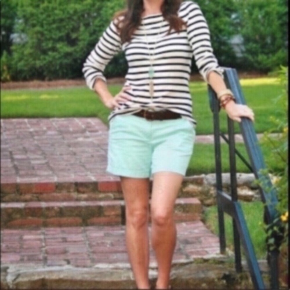 American Eagle Mint Midi 5” Inseam Shorts - Picture 5 of 6
